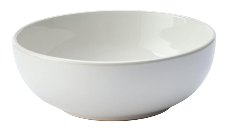 Master Chef Essential Coupe Stoneware All Purpose Bowl, 1-pc, Bright White F8
