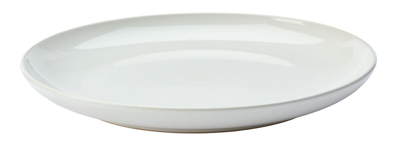 Master Chef Essential Coupe Stoneware Dinner Plate, 1-pc, Bright White G6