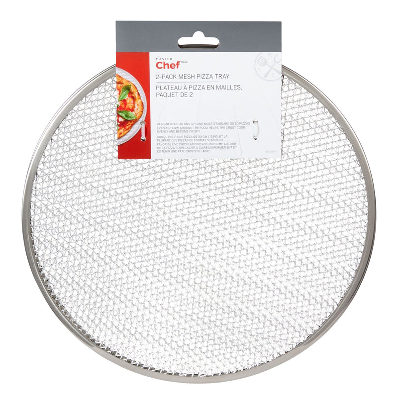 MASTER Chef Mesh Round Pizza Tray Set, 2-pk T6