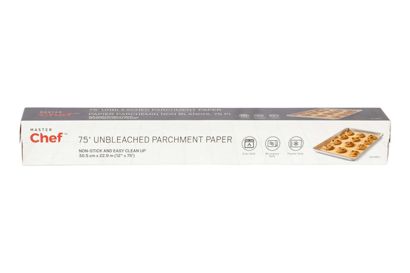 Master Chef Non-Bleached Parchment Paper, 75-ft L8