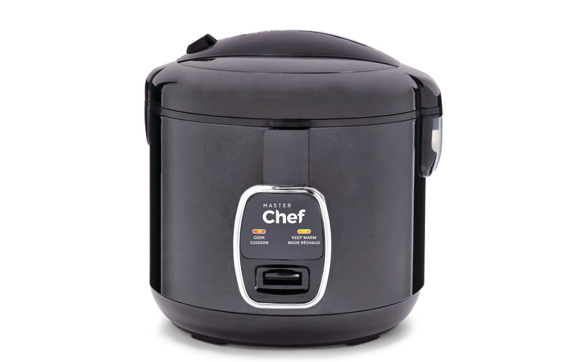 MASTER Chef One-Touch Non-Stick Rice Cooker & Steamer, Black, 20 Cups V2