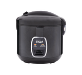 MASTER Chef One-Touch Non-Stick Rice Cooker & Steamer, Black, 20 Cups