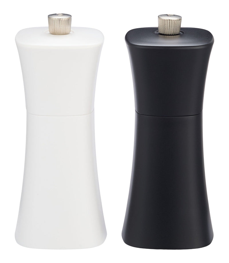 MASTER Chef Plastic Salt & Pepper Grinder Set, Black & White R7