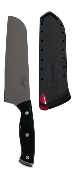 Master Chef Santoku Knife, High-Carbon Steel, 7-in M7