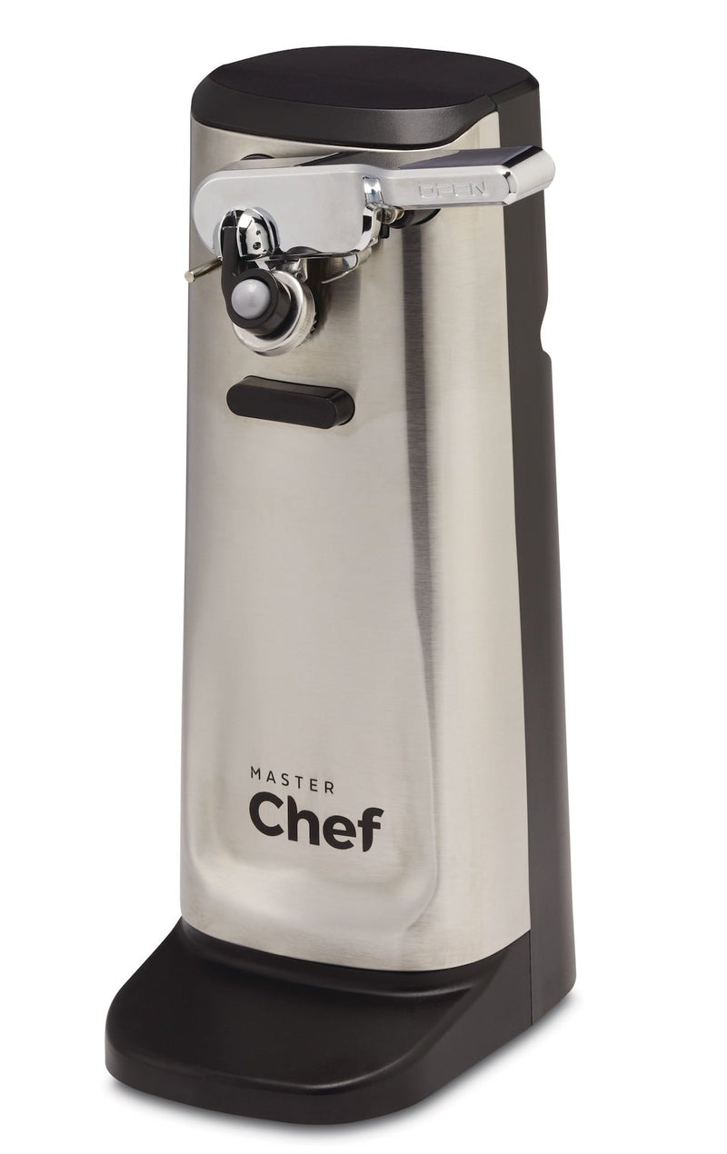 MASTER Chef Tall Electric Stainless Steel Can Opener, Black E8