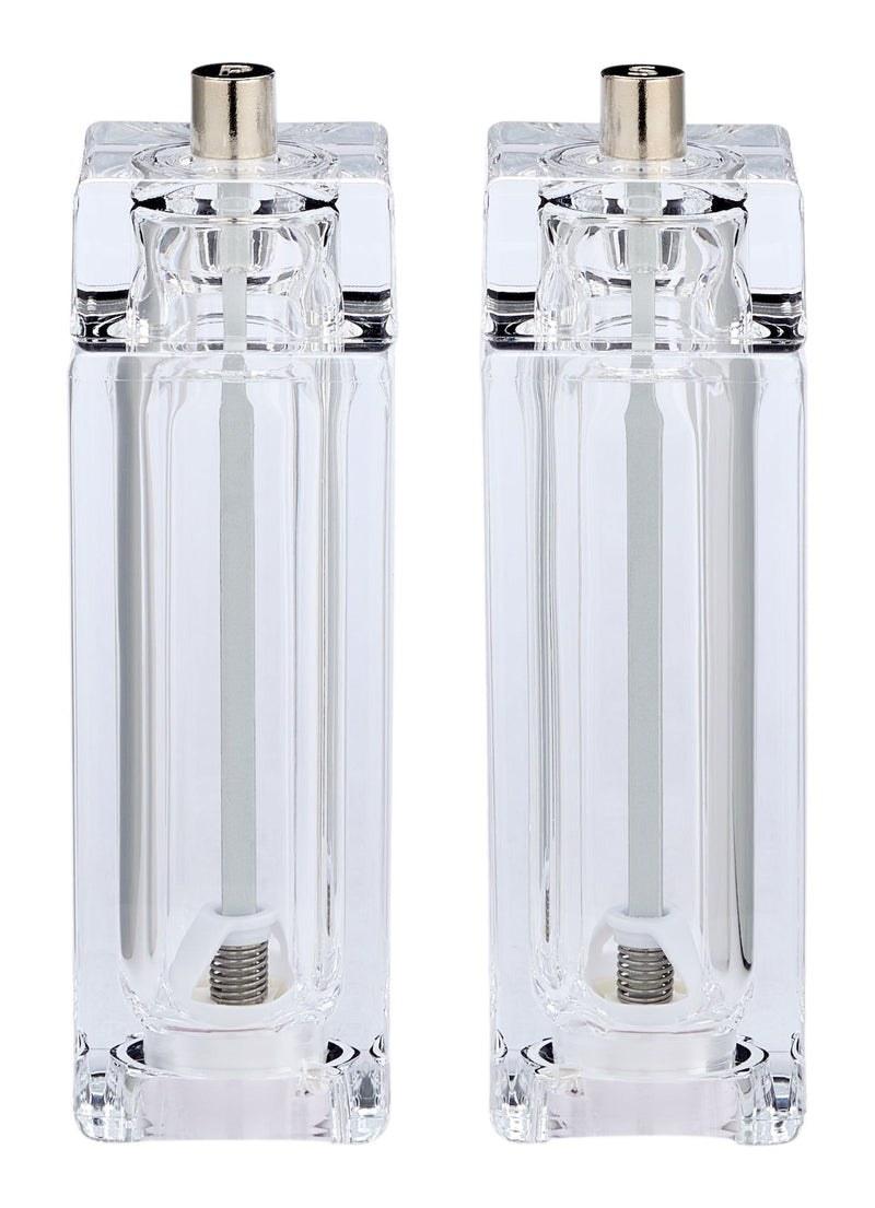 MASTER Chef Transparent Acrylic Salt & Pepper Grinder Set T5