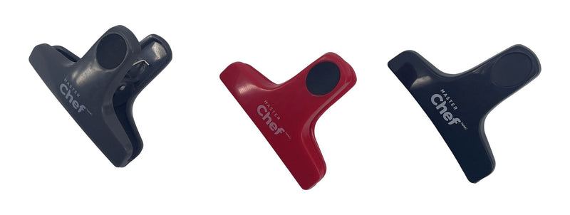 MasterChef Large Storage/Food Bag Clips, 3-pk S1