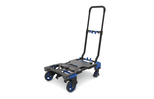 Mastercraft 2-in-1 Folding Hand Truck, 300-lb, Black/Blue C0