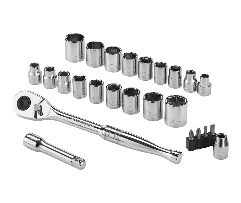 Mastercraft 25 Piece 3/8" Drive Socket Set L6