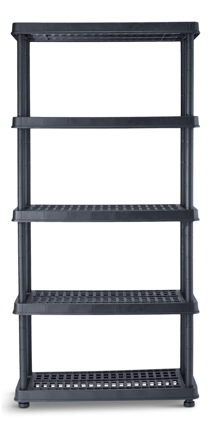 Mastercraft Adjustable 5-Shelf Resin/Plastic Storage Rack/Shelving Unit, 36 x 18 x 72-in G3