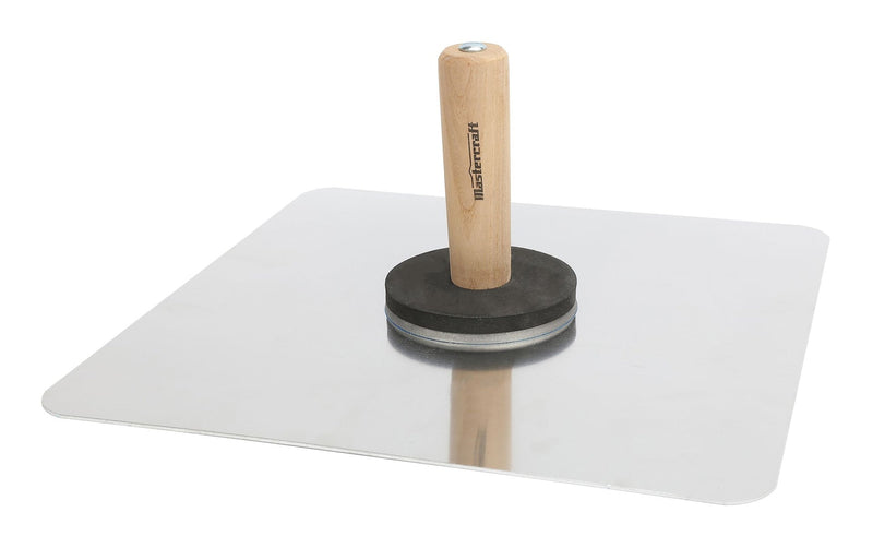 Mastercraft Aluminum Hawk, with Wooden Handle, Plaster & Drywall Tool, 13 x 13-in X6
