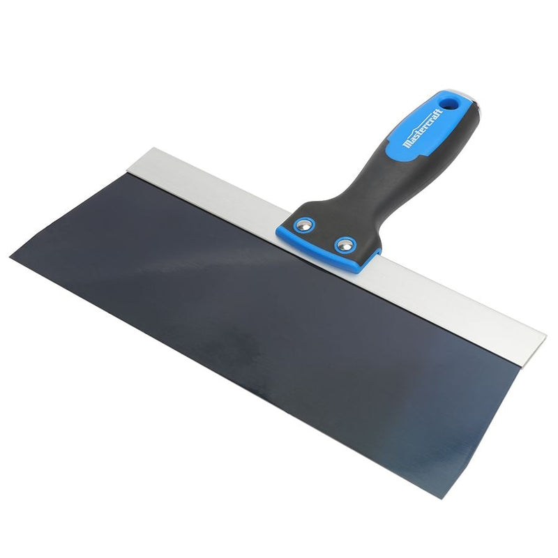 Mastercraft Drywall Knife with Solvent-Resistant Blue Steel Blade for Patching & Taping, 10-in J9