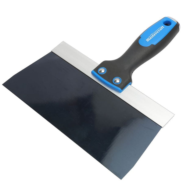 Mastercraft Drywall Patching & Taping Knife with Solvent-Resistant Blue Steel Blade, 8-in Q1
