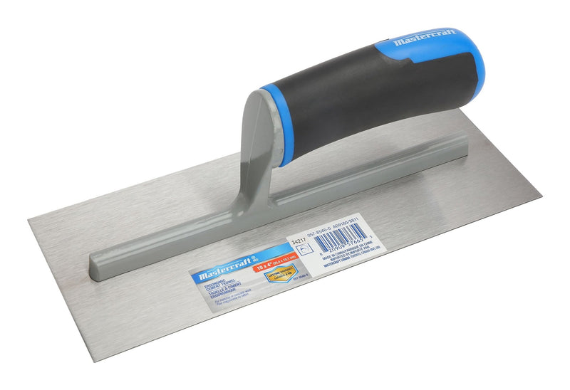 Mastercraft Ergonomic Steel Cement Trowel For Masonry & Concrete Work, 4 x 10-in H9