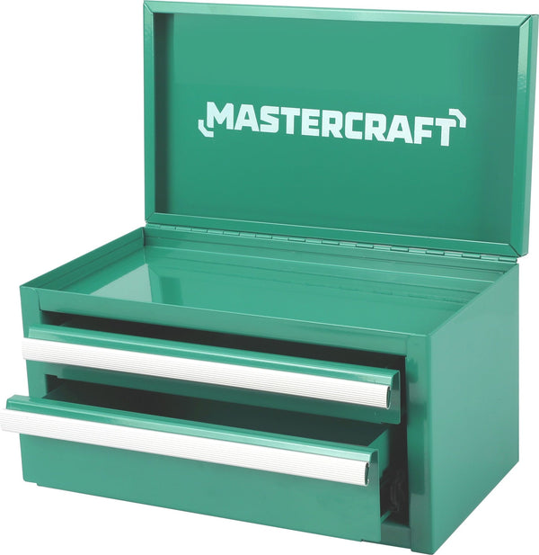 Mastercraft Mini Toolbox with 2 Drawers, Emerald Z1