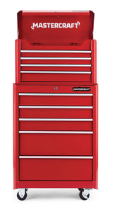 Mastercraft Rolling Tools Storage Cabinet with 5 Drawers, Deep Red, 24-in