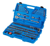 Mastercraft Socket Set, 184-pc, SAE / Metric, CRV, Nickel-Chrome Plating
