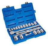 Mastercraft Socket Set 20-pc, 3/4-in Drive, SAE, Steel, Chrome