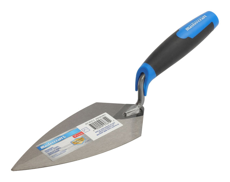 Mastercraft Steel Masonry, Concrete & Brick Pointing Trowel, with Comfort Grip, 7-in O5