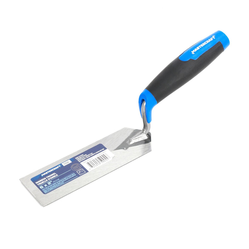 Mastercraft Tempered Steel Flat & Margin Trowel For Masonry & Concrete Work, 2 x 6-in I1