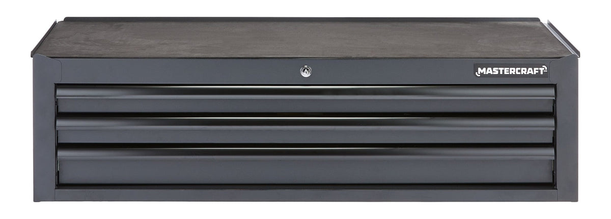 Mastercraft Tool Storage Mid-Chest, 3 Drawer, 41-in, Black