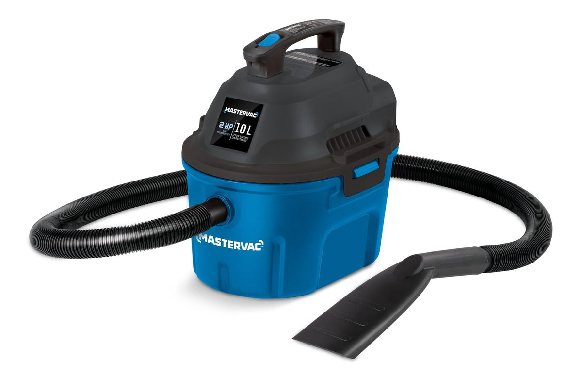 Mastervac AA255 2.0 Peak HP Wet/Dry Shop Vacuum with Hose and Accessories, 10-L
