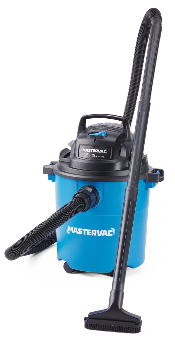 Mastervac VOC507P 4.0 Peak HP Wet/Dry Shop Vacuum with Hose & Accessories, 18.9-L Q9