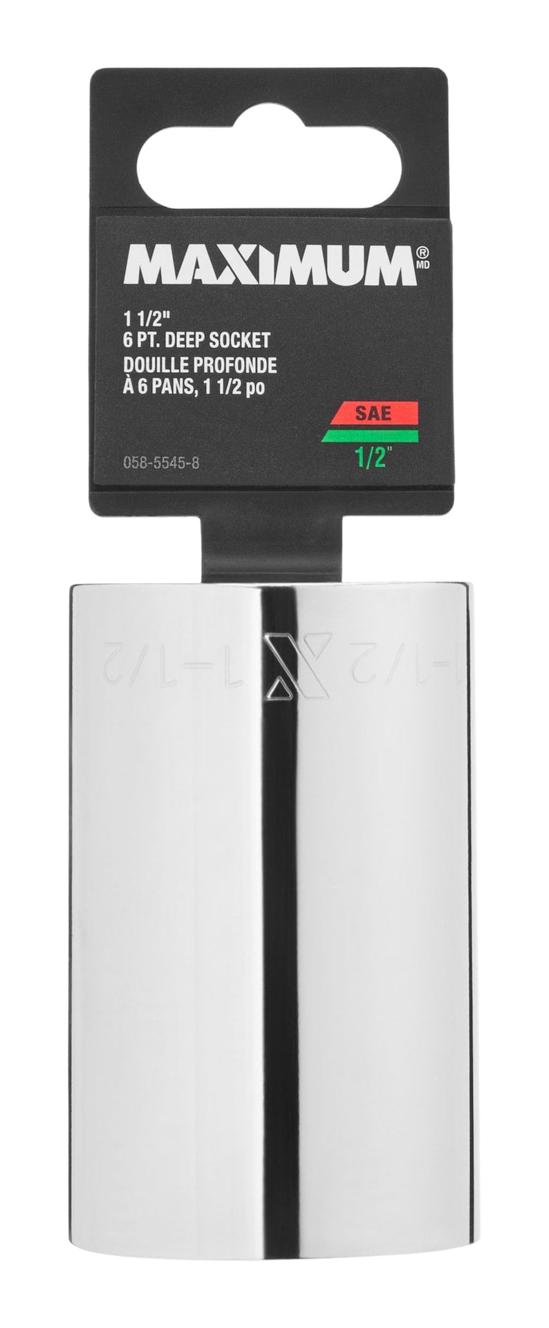 MAXIMUM 1/2" Drive 1-1/2" Deep Socket