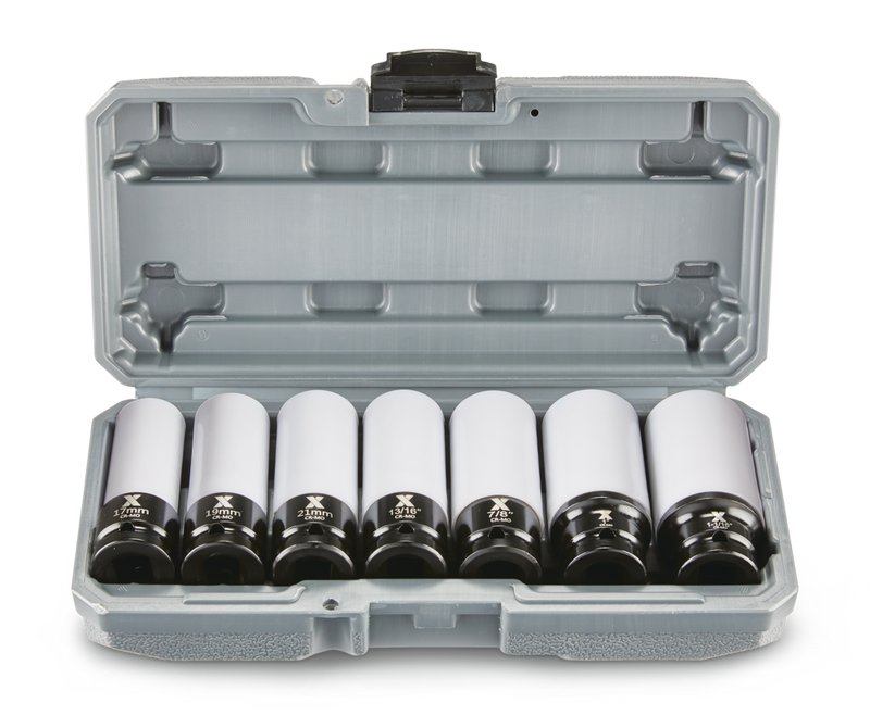 MAXIMUM 1/2-in Drive Wheel Protector Deep Impact Socket Set, 7-pc U8