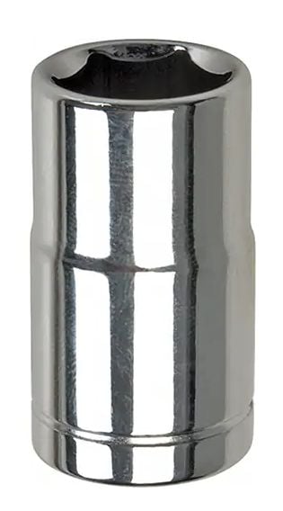 MAXIMUM 1/4-in Drive Assorted Sizes Regular Socket, 6-Point, Nickel-Chrome Plating J7