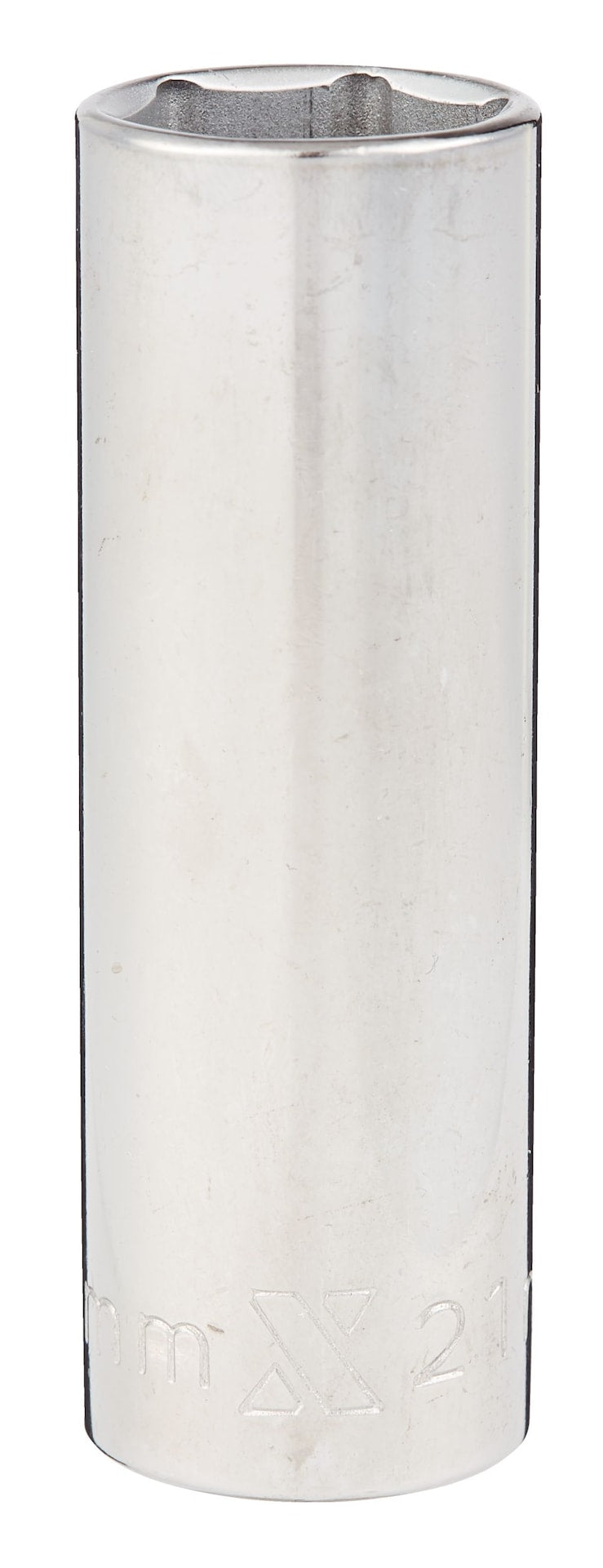 MAXIMUM 21mm 1/2-in Drive Deep Socket 6-Point, CRV, Chrome Plating X1
