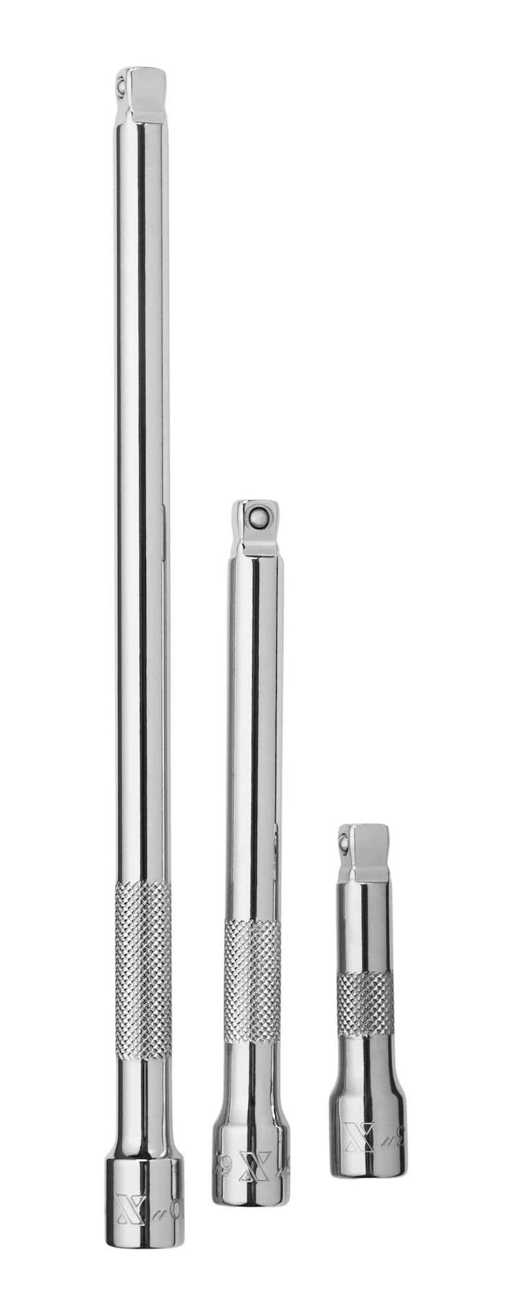 MAXIMUM 3 Piece 3/8" Drive Wobble Extension Bar Set X0