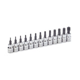 MAXIMUM 3/8-in Drive Tamper Proof Torx Bit Socket Set, Heat-Treated, 13-pc