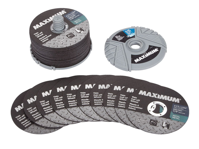 MAXIMUM 4-1/2-in x 3/64-in Aluminum Oxide Thin Cut off Wheel for Metal, 50-pk V5