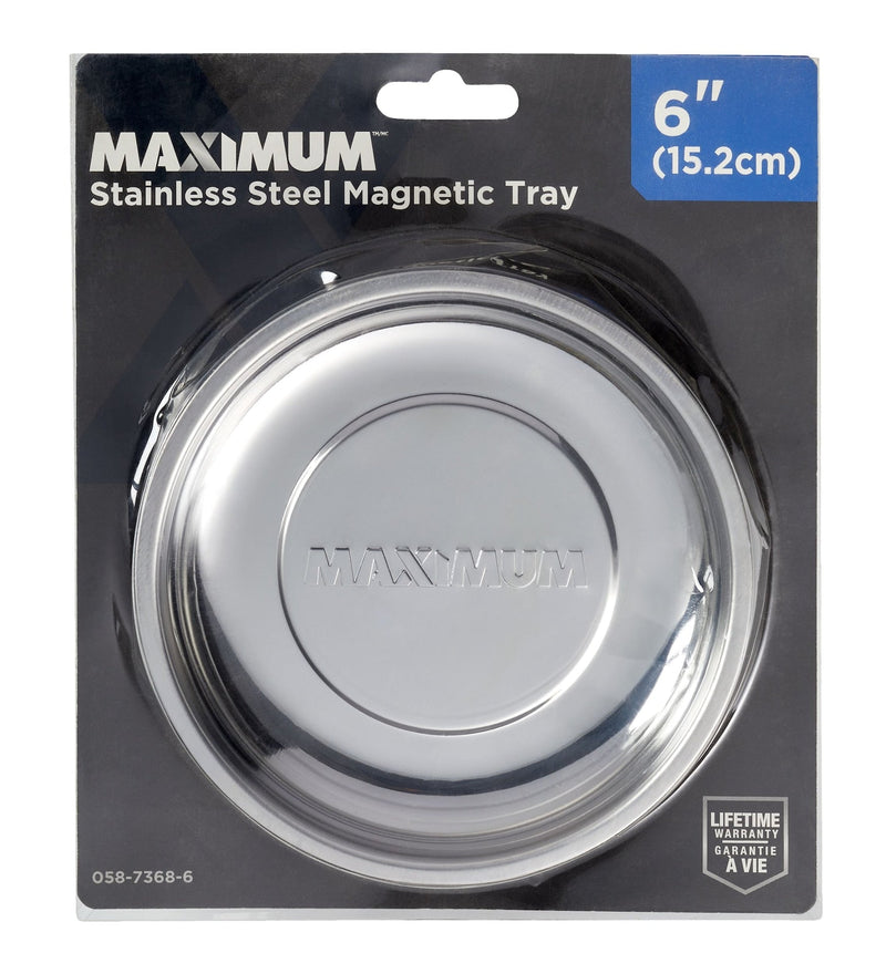 MAXIMUM Magnetic Tool Bowl Tray/Holder, Stainless Steel T3