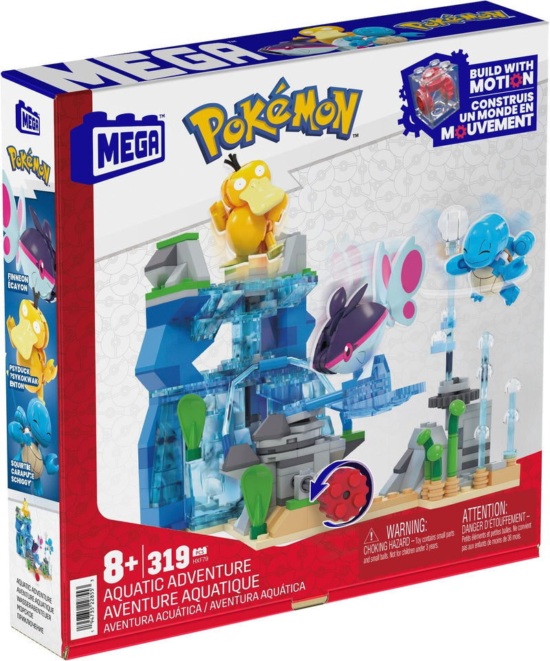 Mega Pokémon Adventure Builder Aquatic Adventure Toy Building Set, 319-pc L8