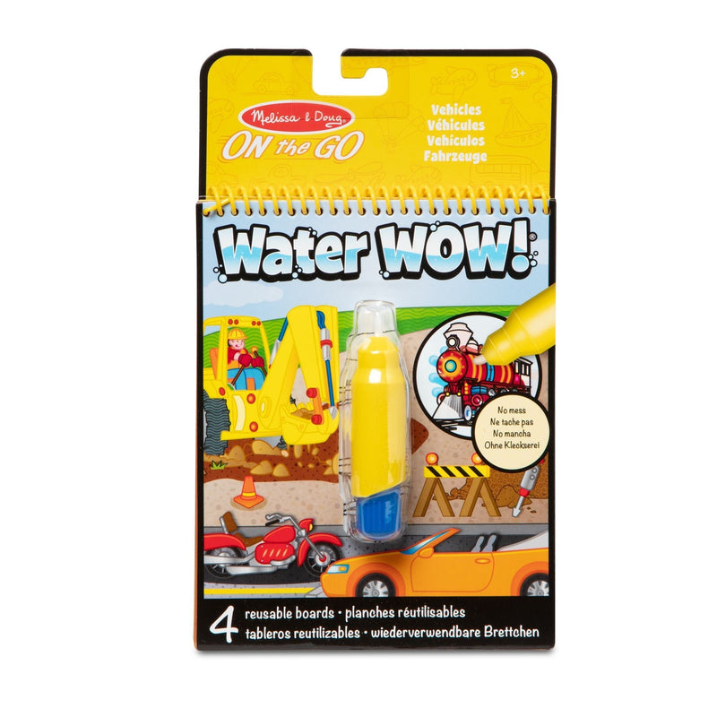 Melissa & Doug On the Go Water Wow! Reusable Water-Reveal Activity Pad - Vehicles E0