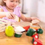 Melissa & Doug Wooden Cutting Food Playset, Ages 3+