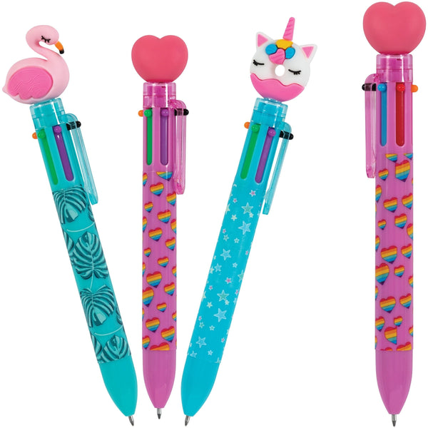 Merangue Pen With Fun Toppers, Assorted Colours R9