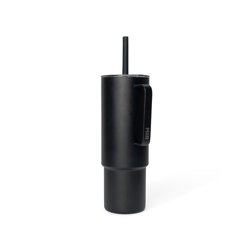 MiiR Stainless Steel Insulated All Day Straw Cup with Handle, Black, 32-oz G8