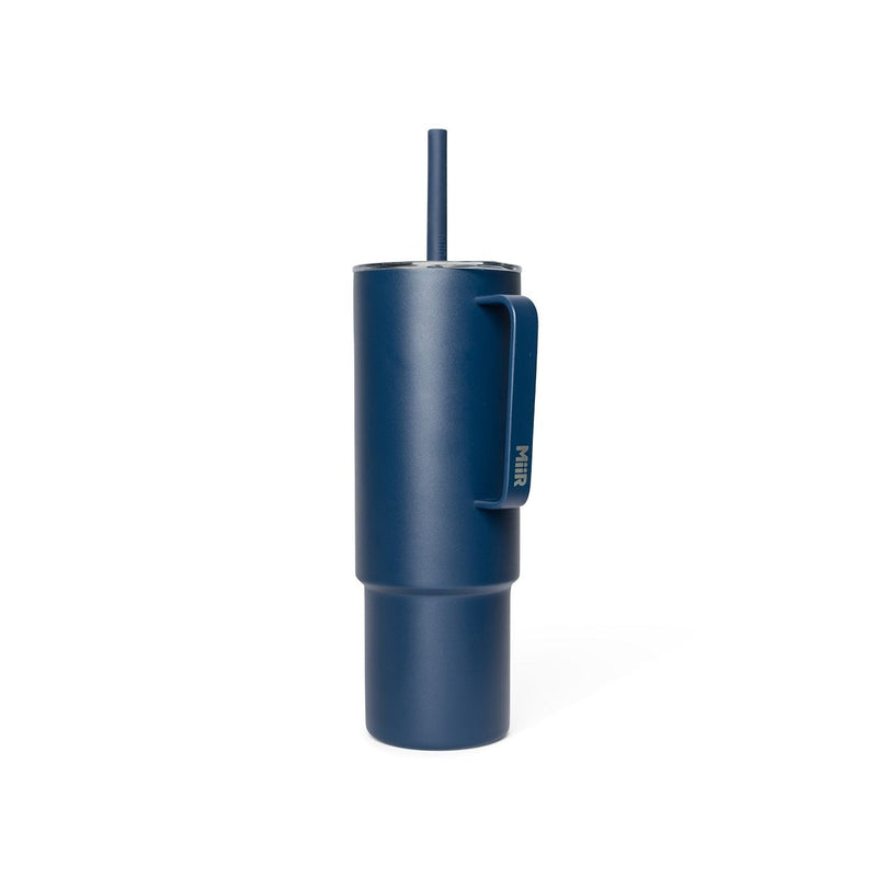 MiiR Stainless Steel Insulated All Day Straw Cup with Handle, Tidal Blue, 32-oz O2