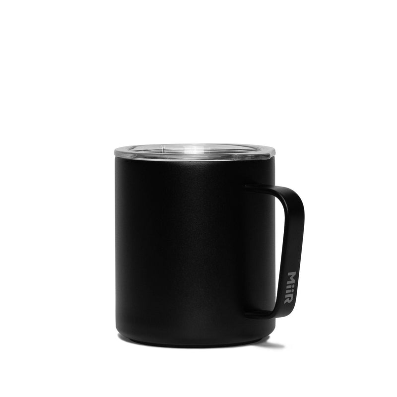 MiiR Stainless Steel Insulated Camp Cup with Press-Fit Slide Lid, Black, 12-oz N6