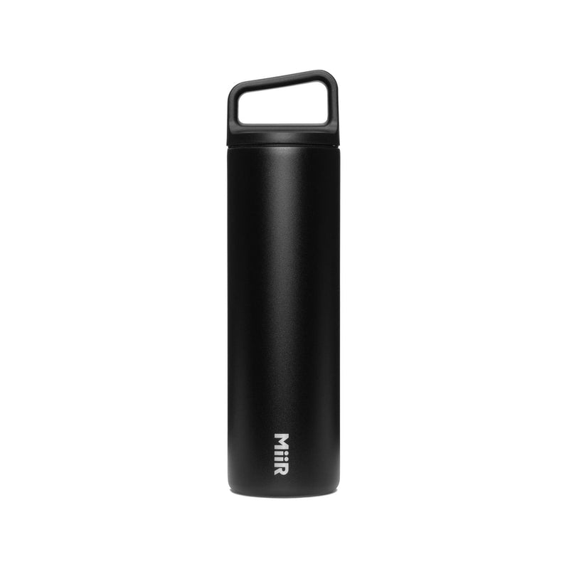 MiiR Wide Mouth Stainless Steel Insulated Travel Water Bottle, Black, 20-oz I8