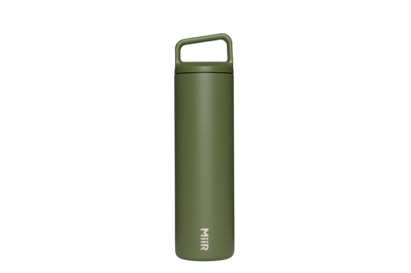 MiiR Wide Mouth Stainless Steel Insulated Travel Water Bottle, Evergreen, 20-oz K2