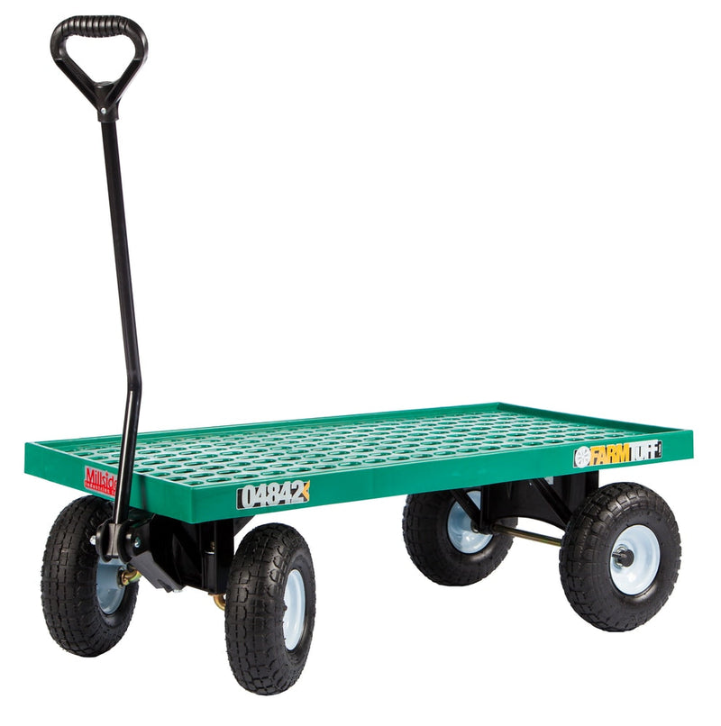 Millside Poly Deck Garden Wagon, 20-in x 40-in Y6