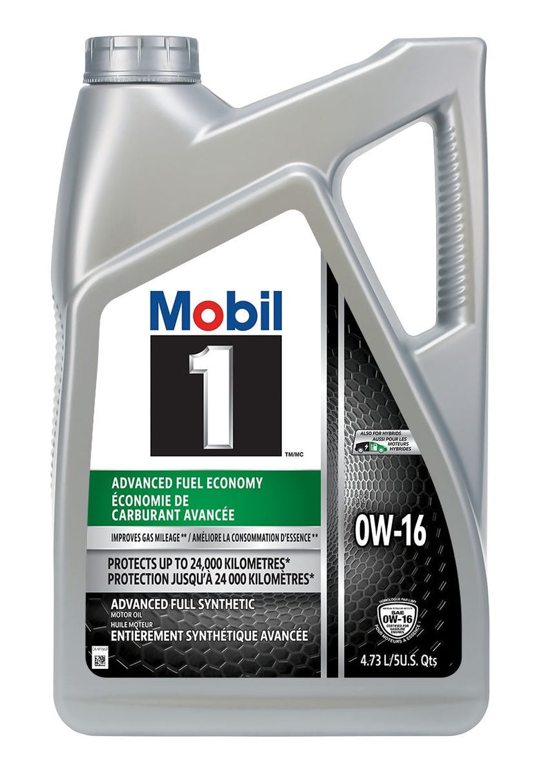 Mobil 1 Advanced Fuel Economy 0W16 Synthetic Engine/Motor Oil, 4.73-L X4