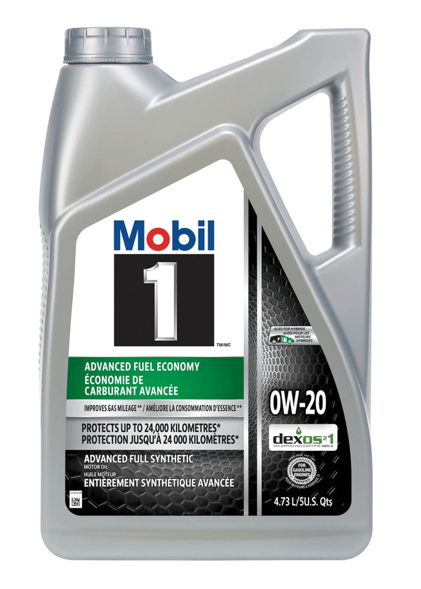 Mobil 1 Advanced Fuel Economy 0W20 Synthetic Engine/Motor Oil, 4.73-L P2