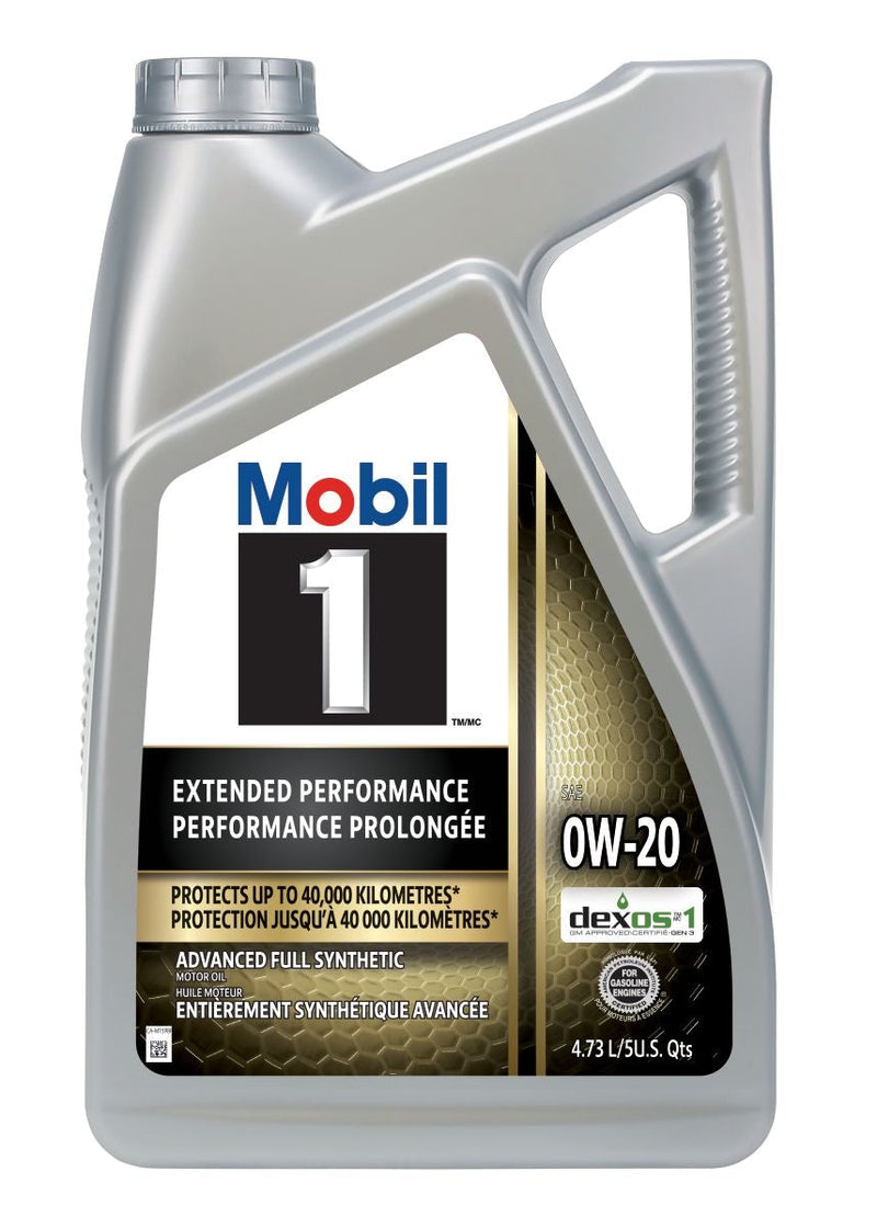 Mobil 1 Extended Performance 0W20 Synthetic Engine/Motor Oil, 4.73-L T9