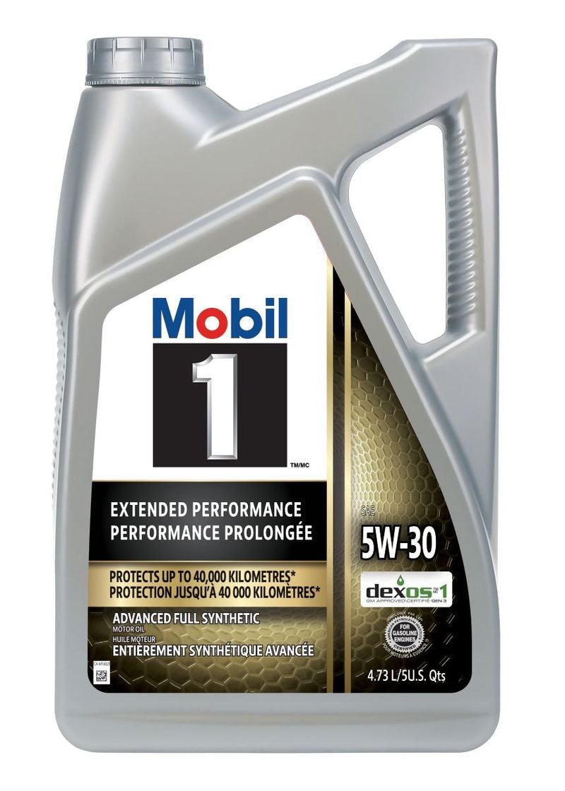 Mobil 1 Extended Performance 5W30 Synthetic Engine/Motor Oil, 4.73-L N7