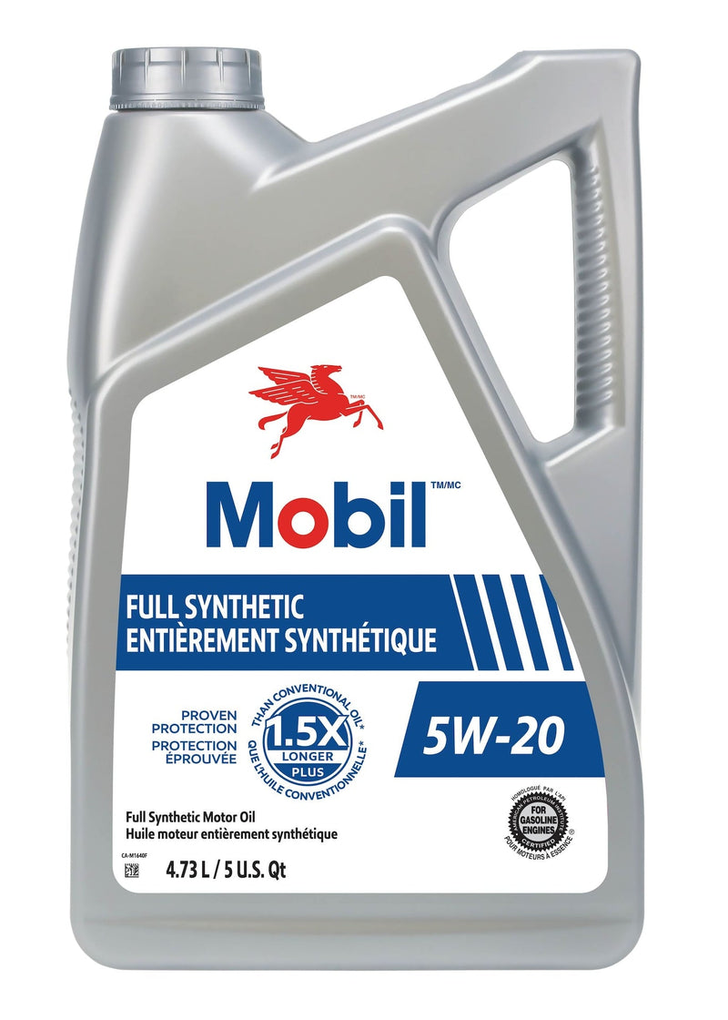 Mobil Full 5W20 Synthetic Engine/Motor Oil, 4.73-L V3